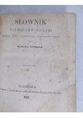 Słownik Niemiecko - Polski. 1855r.