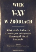 Wiek V-XV w źródłach