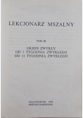 Lekcjonarz mszalny Tom III