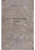 Sur La Creation Propre De Dieu,1936 R.
