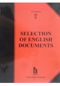 Selection of english documents