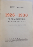 Przemówienia , wywiady, artykuły, 1931 r.