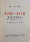 Przemówienia , wywiady, artykuły, 1931 r.
