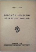 Rodowód społeczny literatury polskiej-1946r.