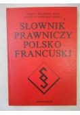 Słownik prawniczy polsko-francuski