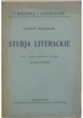 Studja literackie, 1923 r.