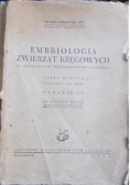 Embriologia zwierząt kręgowych , 1950 r.