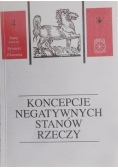 Koncepcje negatywnych stanow rzeczy