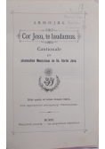Cor Jesu, te laudamus, 1903 r.