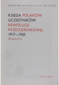Księga Polaków uczestników rewolucji październikowej 1917-1920. Biografie