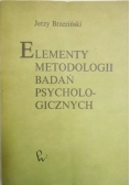 Elementy metodologii badań psychologicznych