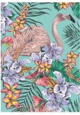Karnet B6 z kopertą Flamingo