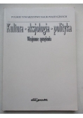 Kultura - aksjologia - polityka