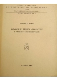 Orawskie teksty gwarowe