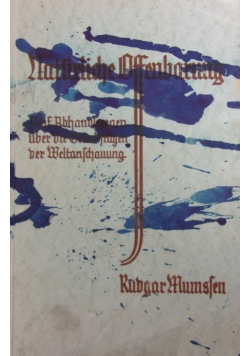 Naturliche Offenbarung, 1929r.