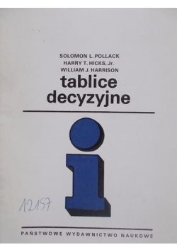 Tablice decyzyjne