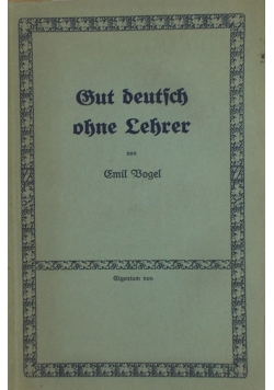 Sprich und Schreibe richtig Deutsch, 1938 r.