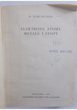 Elektrony, atomy, metale i stopy