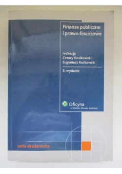 Finanse publiczne i prawo finansowe