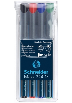 Foliopisy permanentne Schneider Maxx 224 M 4 sztuki