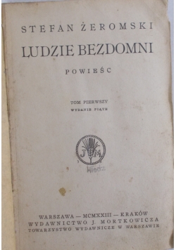 Ludzie Bezdomni Tom I, 1923 r.