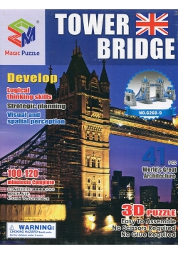 Puzzle 3D Budowle Empire state Tower Bridge 41