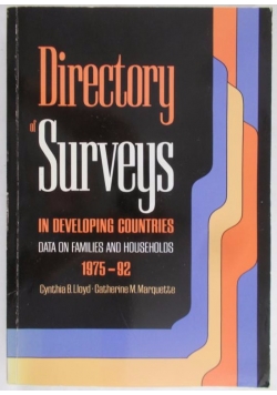 Directory of Surveys in Developing Countries 1975-1992