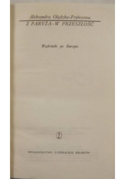 Z Paryża w przeszłość