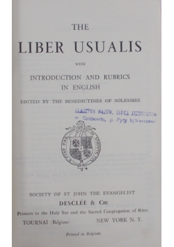The Liber Usualis , 1950 r.