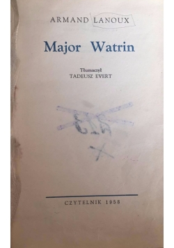 Major Watrin