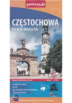 Częstochowa Plan miasta 1:16 000