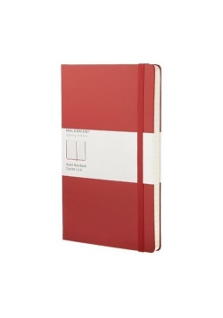 Notes L Moleskine Classic w linie czerwony