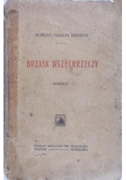 Brzask wszechrzeczy 1919 r.