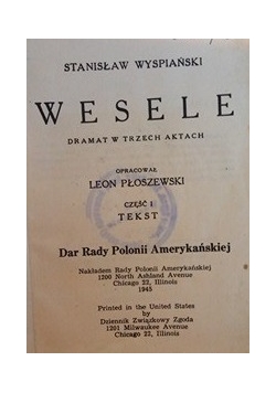 Wesele, 1945r.
