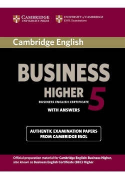 Cambridge English Business Higher 5 Student's Book with Answers