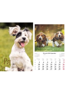 Kalendarz 2018 wieloplanszowy Psy