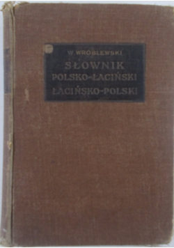Słownik polsko-łaciński łacińsko-polski, 1931 r.