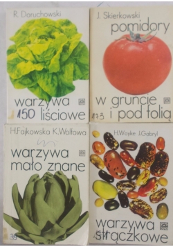 Pomidory w gruncie i pod folią, Warzywa strączkowe, Warzywa liściowe, Warzywa mało znane.