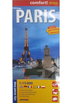 Paris, city street map