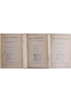 Apologie des Christentums, Tom I-II, III cz. 1, około 1900 rok