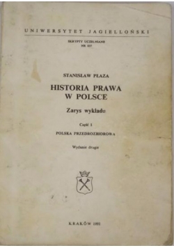 Historia prawa w Polsce Część I