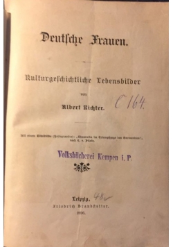 Kulturgeschichtliche Lebensbilder, 1896 r.
