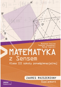 Matematyka z sensem 3 Podręcznik Zakres rozszerzony