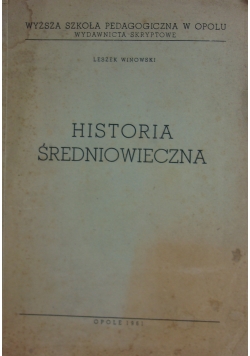 Historia średniowieczna
