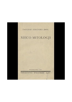 Nieco mitologji, 1935 r.