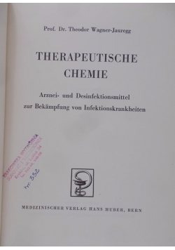 Therapeutische Chemie, 1949 r.