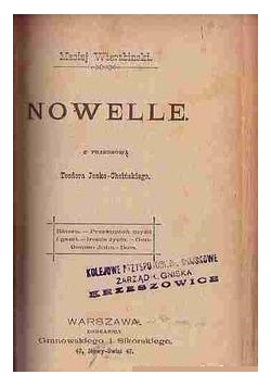 Nowele, 1899 r.