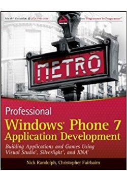 Professional Windows Phone 7. Application Development