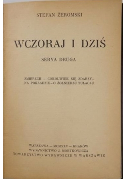 Wczoraj i dziś, 1925 r.