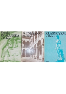 Zestaw 3 książek - Sztuka Romańska / Klasycyzm / Renesans